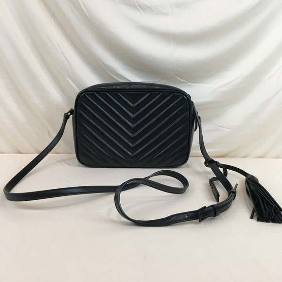 Yves Saint Laurent Small Matelasse Chevron Leather Lou Camera Bag Sku# 70092 - Picture 3 of 11